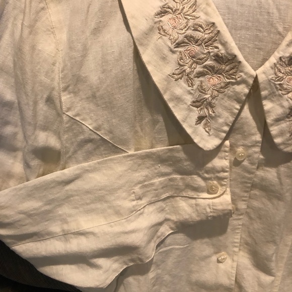 Vintage Public Clothing Design Cotton/Linen Size M - Picture 3 of 4